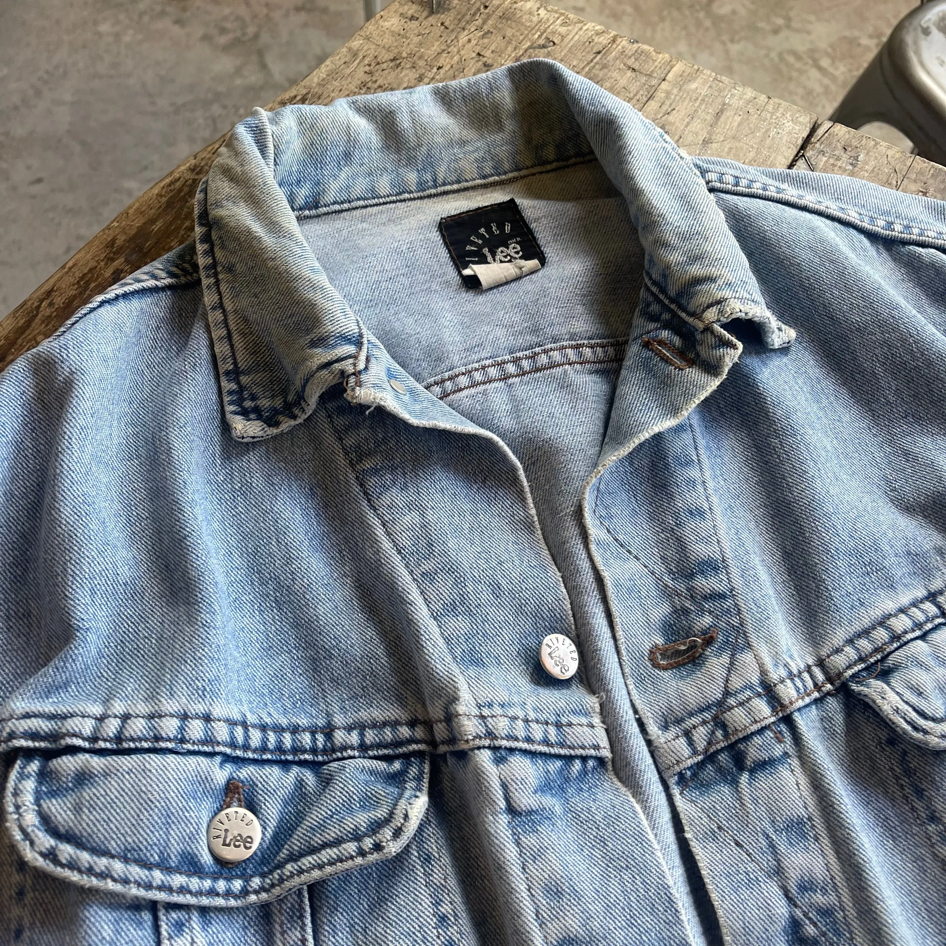 XL Lee Light Blue Denim Jacket